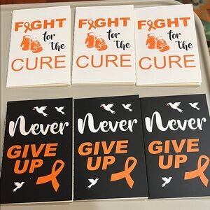 Motivational Fight and Never Give Up Notebooks